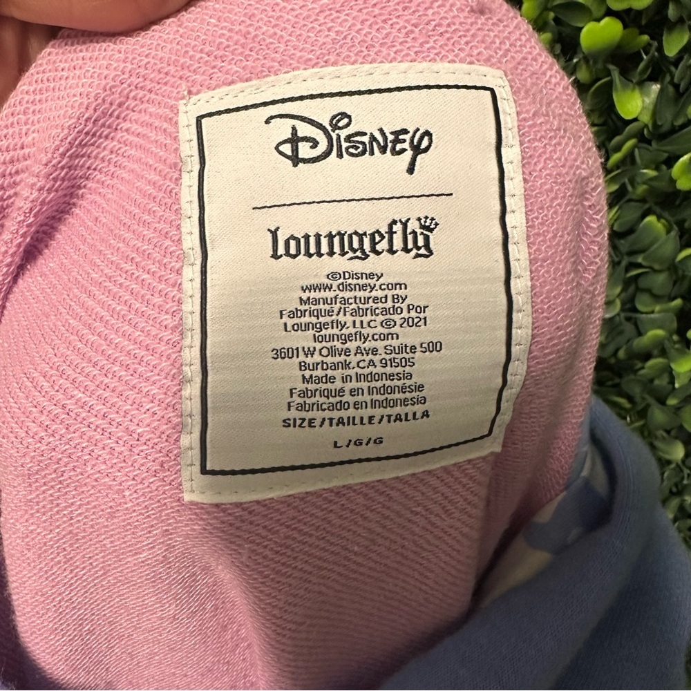 Loungefly Disney Alice Rabbit Hole Crop Hoodie size L - Picture 10 of 10